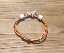 Load image into Gallery viewer, Leather Honey Bee Bracelet