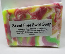 Load image into Gallery viewer, Scent Free Swirl Soap
